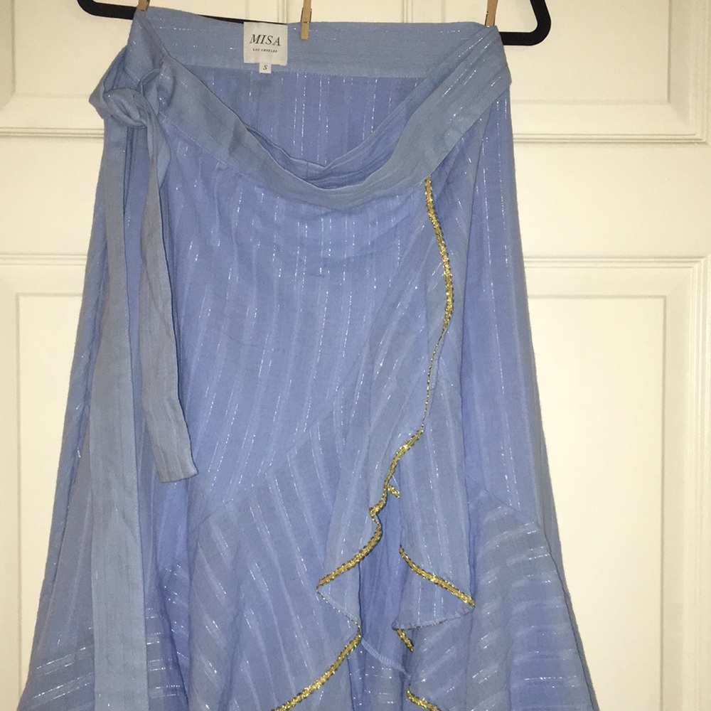 Misa Los  Angeles Wrap Skirt. - Picture 3 of 5